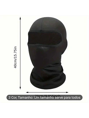 Gorro em forma Balaclava, Máscara de Esqui com Capuz