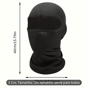 Gorro em forma Balaclava, Máscara de Esqui com Capuz