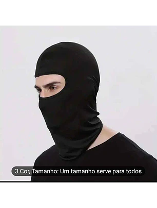 Gorro em forma Balaclava, Máscara de Esqui com Capuz