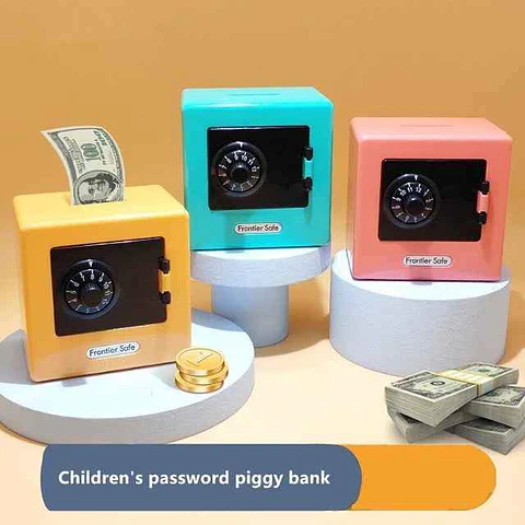 Mini cofre de segurança com código para crianças
