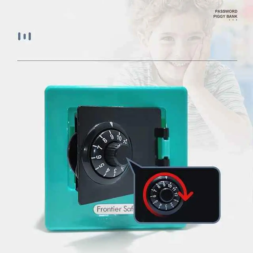 Mini cofre de segurança com código para crianças 6