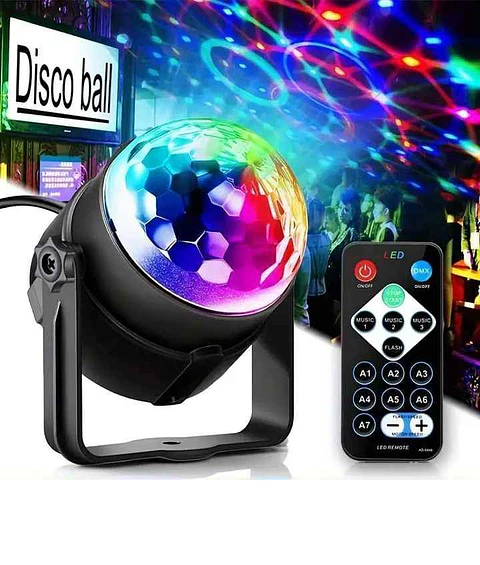 Luzes aclivadas por som para festas com comando