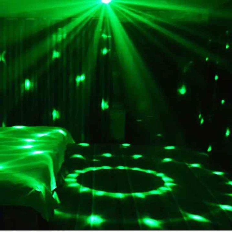 Luzes aclivadas por som para festas com comando 8