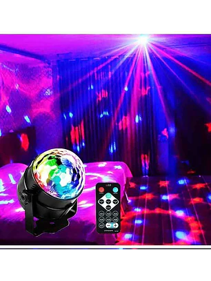 Luzes aclivadas por som para festas com comando