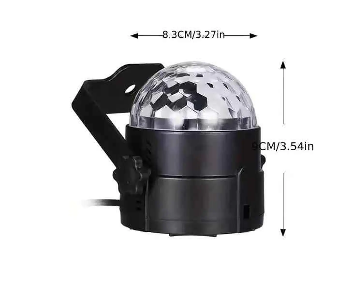 Luzes aclivadas por som para festas com comando 4