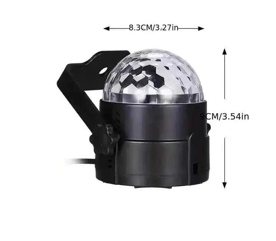 Luzes aclivadas por som para festas com comando 4