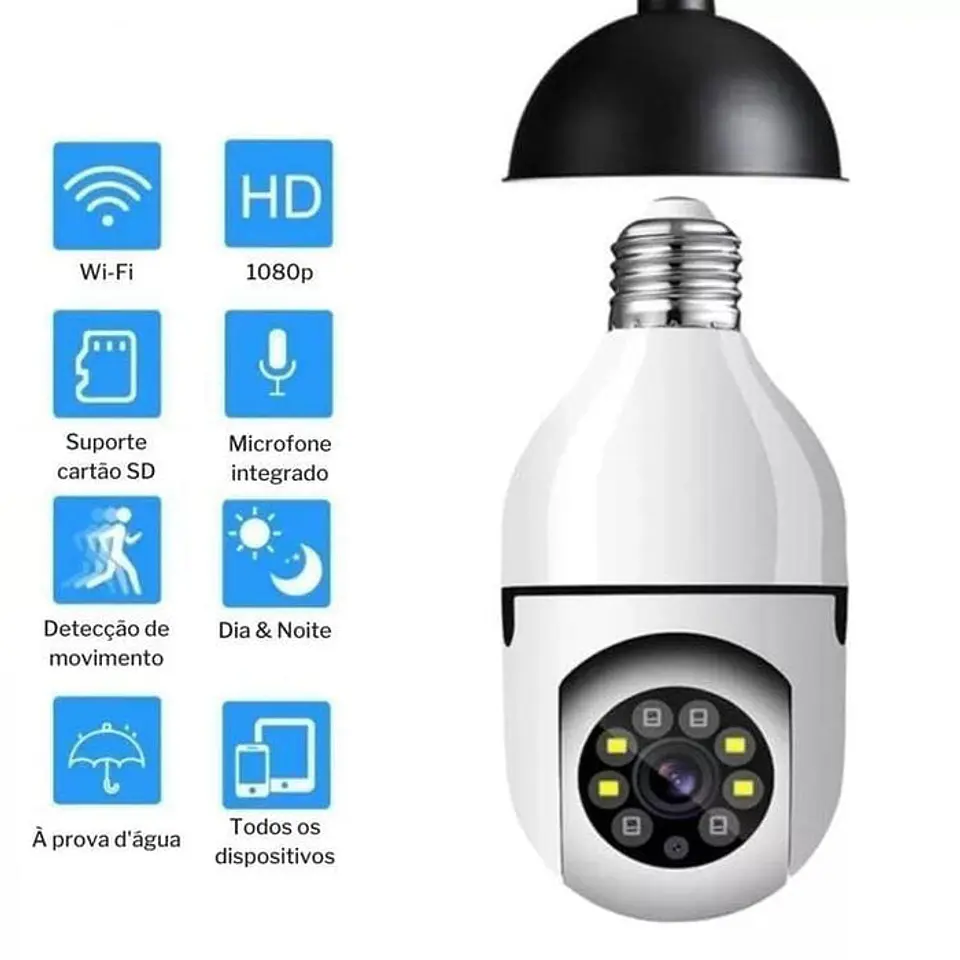 Câmera De Segurança Full HD | Wi-Fi Inteligente  2