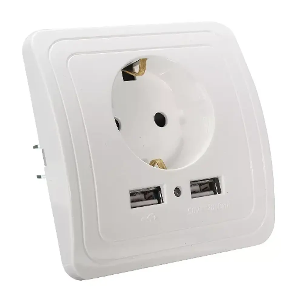 Tomada de parede com 2 USB 5