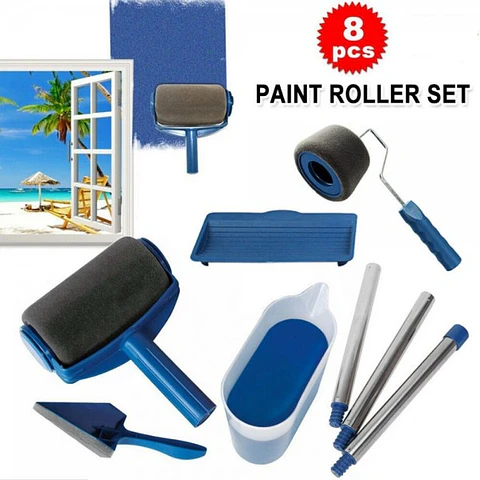 Conjunto Rolos de Pintura Anti-gota 8 peças 