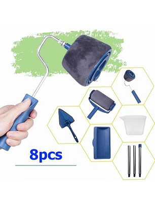 Conjunto Rolos de Pintura Anti-gota 8 peças 