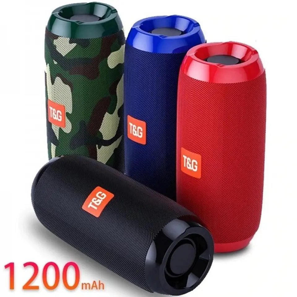 Coluna Bluetooth T&G 1200 mAh TG116 1