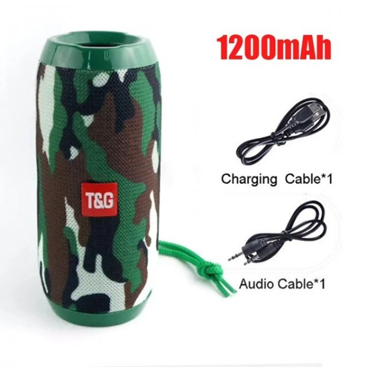 Coluna Bluetooth T&G 1200 mAh TG116 2