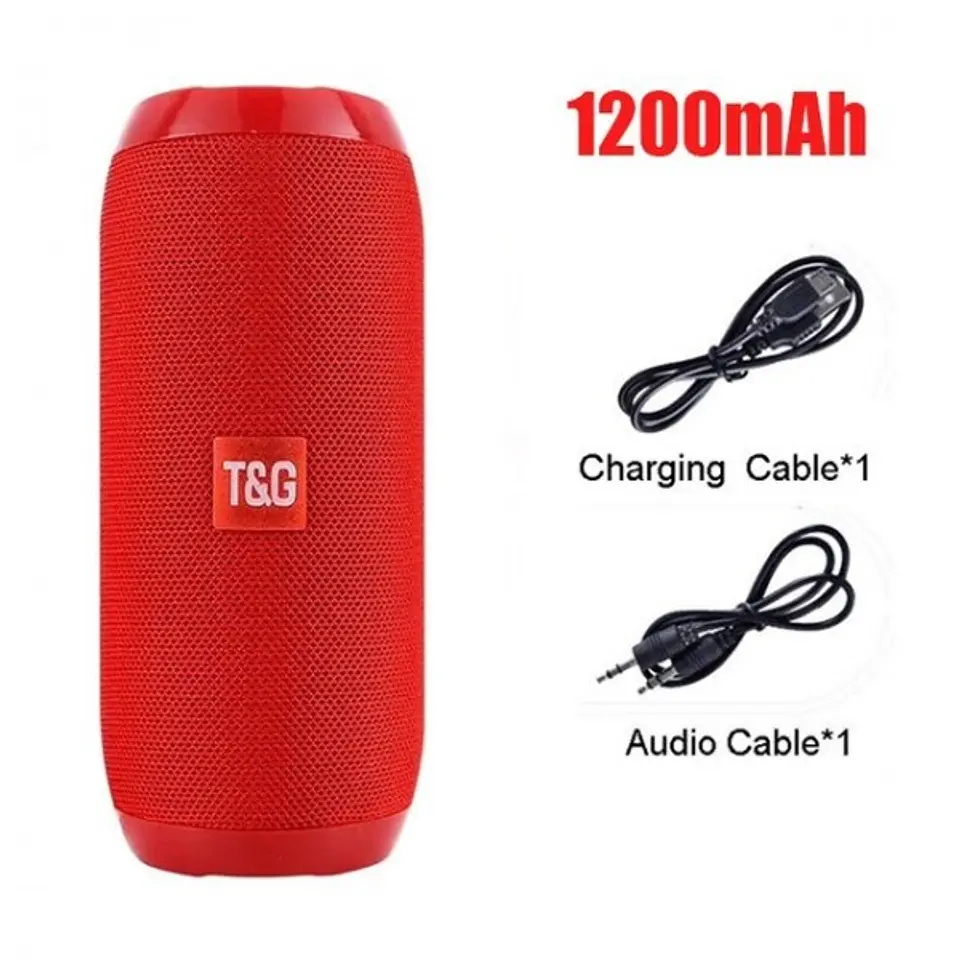 Coluna Bluetooth T&G 1200 mAh TG116 7