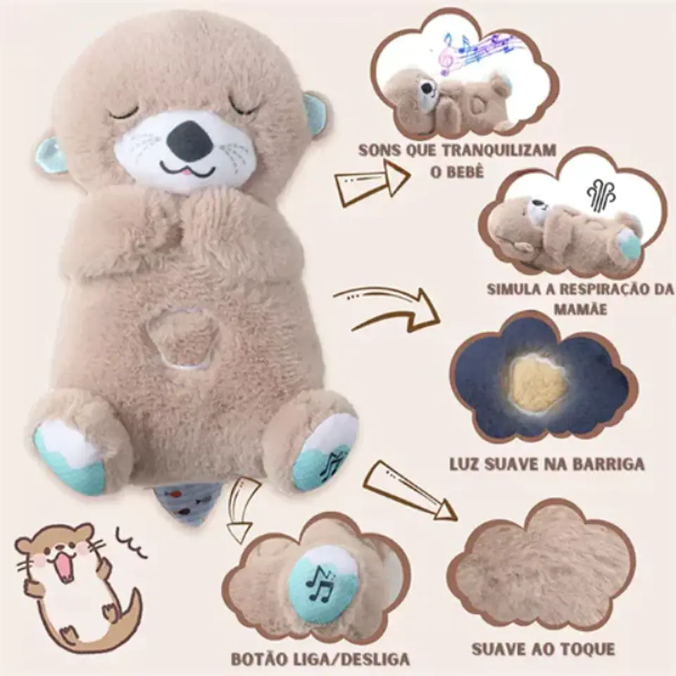 Peluche Interativo com Luz e Música 8