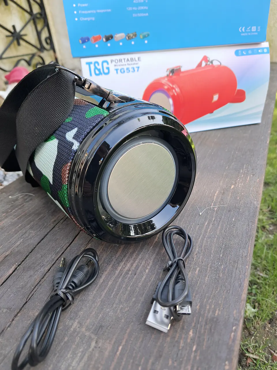 Coluna Bluetooth T&G com 25cm 2