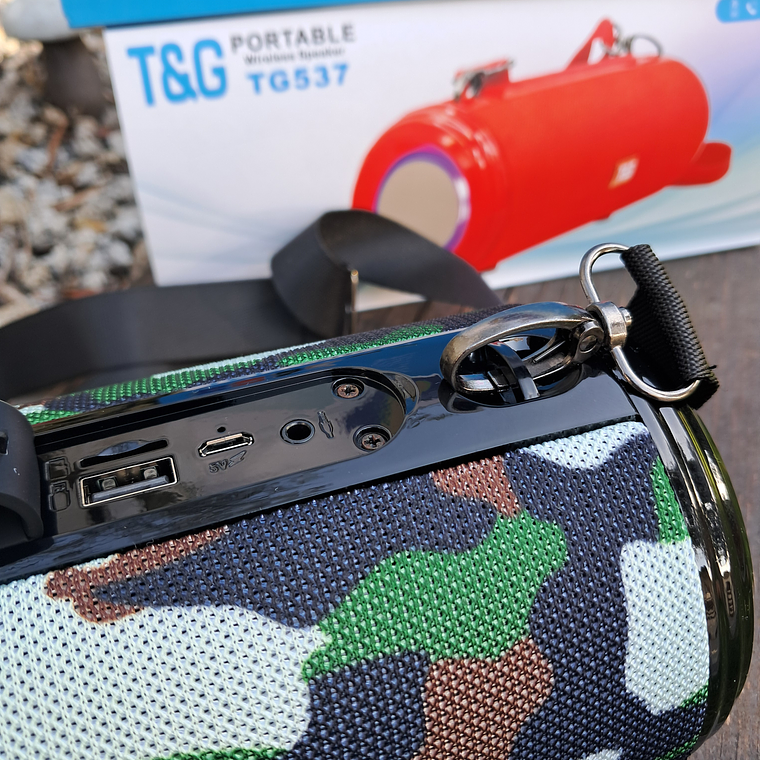 Coluna Bluetooth T&G com 25cm 3