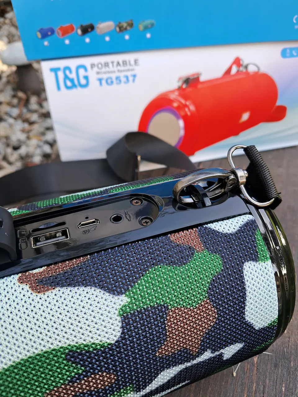 Coluna Bluetooth T&G com 25cm 3