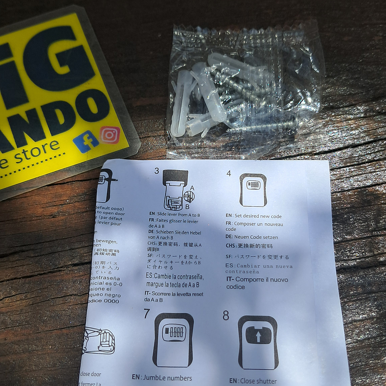 Caixa de bloqueio compacta, feito abs, para se montada na parede 5