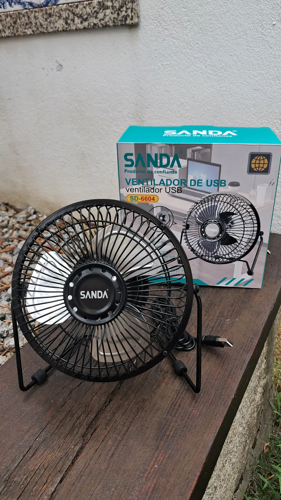 Ventilador de  mesa USB 12v ou 220v 5