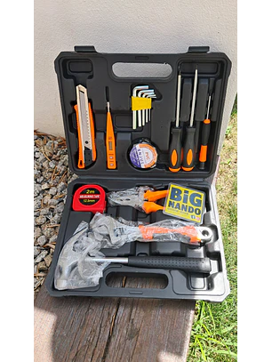Kit de Ferramentas Básicas de 16 Peças, com mala (novo)