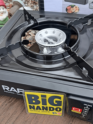 Fogão de Campismo a Gás Portátil, para cartuxo ou botija com mala