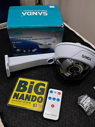 Câmara de segurança falsa, com luz + comando