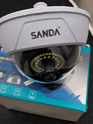 Câmara de segurança falsa, com luz + comando