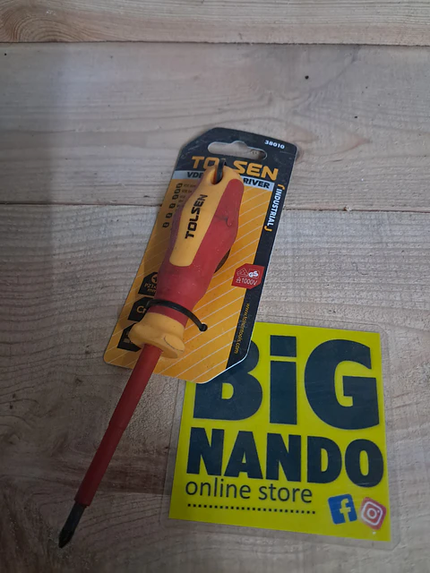 chave de fenda isolada TOLSEN VDE, modelo 38010.