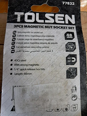 conjunto de chaves de caixa magnéticas da marca Tolsen, modelo 77632. 