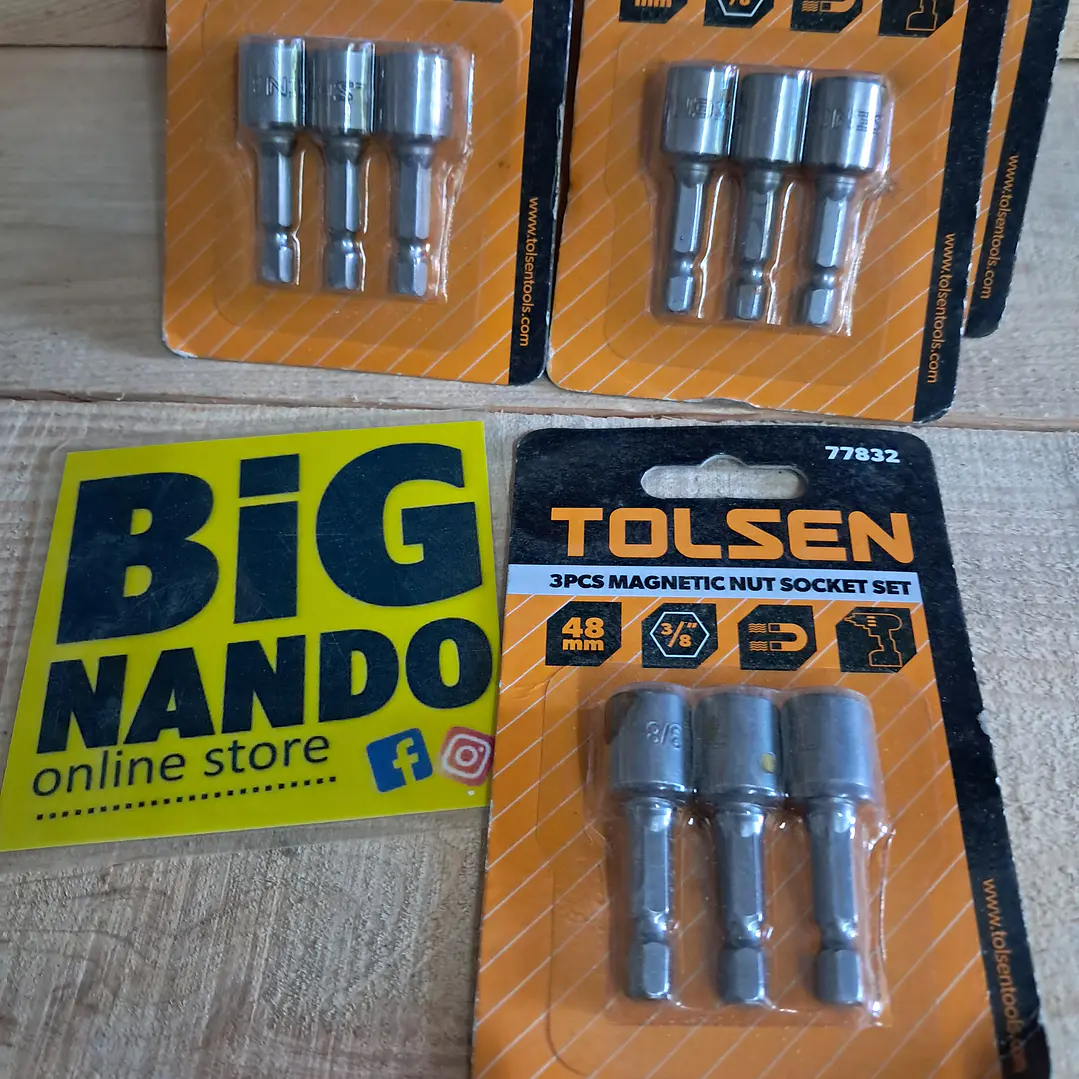 conjunto de chaves de caixa magnéticas da Tolsen (modelo 77832).  1