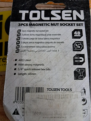 conjunto de chaves de caixa magnéticas da Tolsen (modelo 77832). 