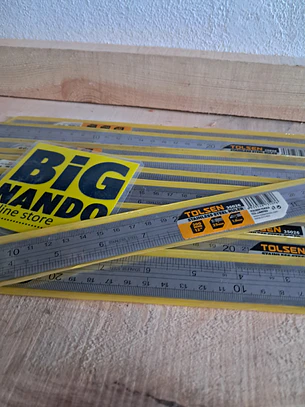 Régua de aço inoxidável 30 cm