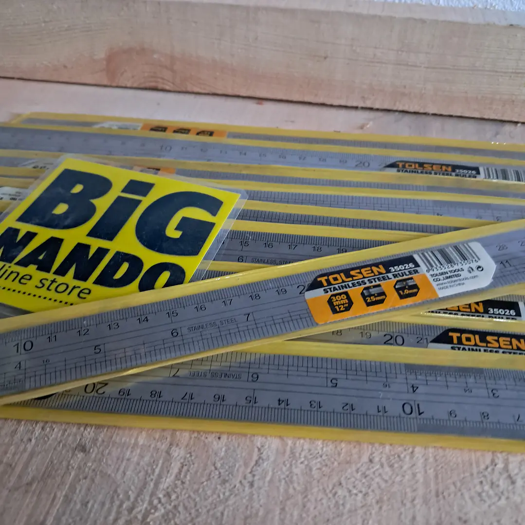 Régua de aço inoxidável 30 cm 1