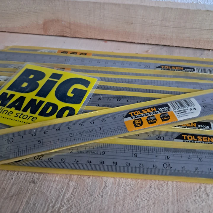 Régua de aço inoxidável 30 cm 1