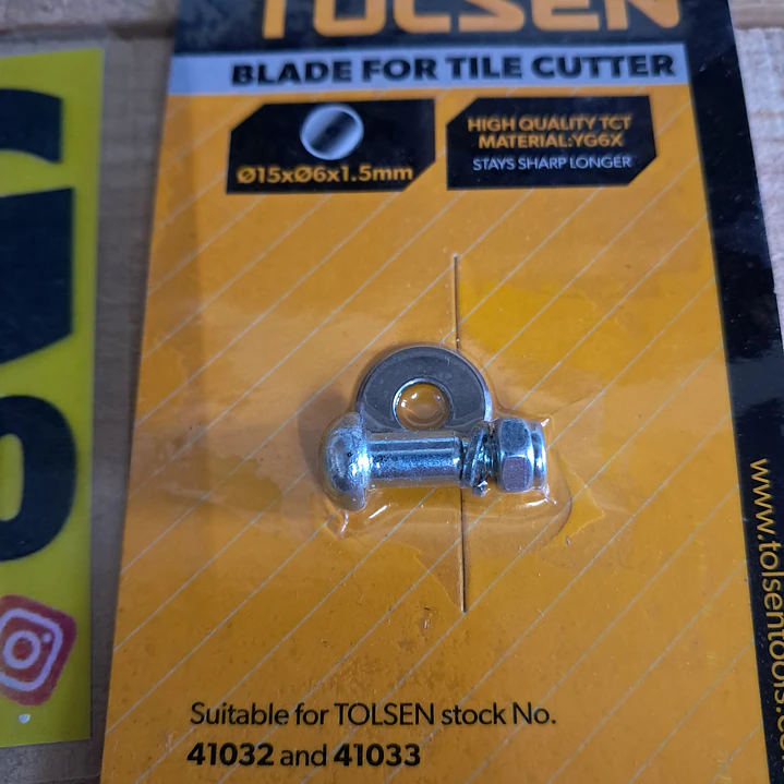 lâmina de substituição para cortador de azulejos da marca Tolsen. 4