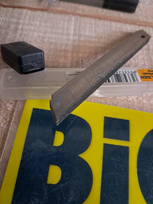 conjunto de 10 lâminas de reposição para x-ato (cutter) da marca Tolse