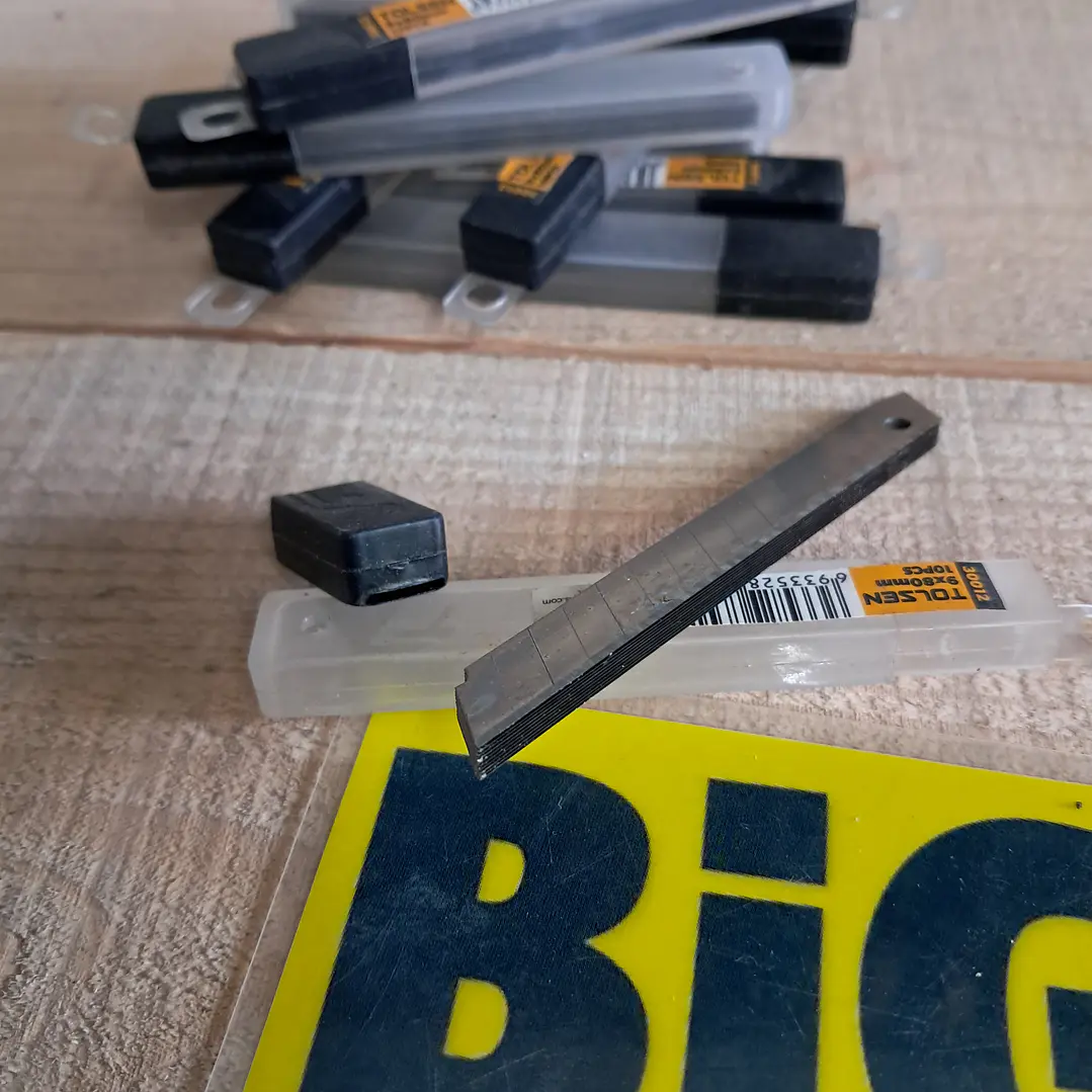 conjunto de 10 lâminas de reposição para x-ato (cutter) da marca Tolse 4