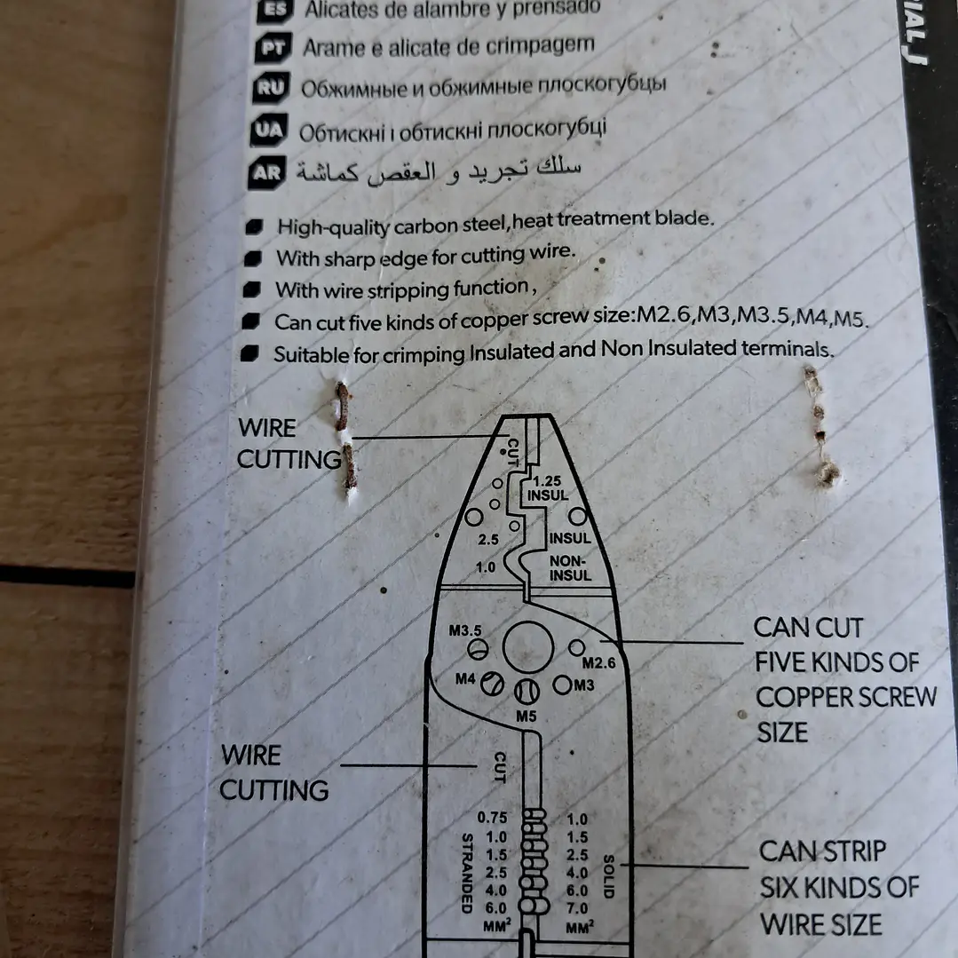 alicate de decapagem de fios Tolsen Industrial, modelo 38052.  2