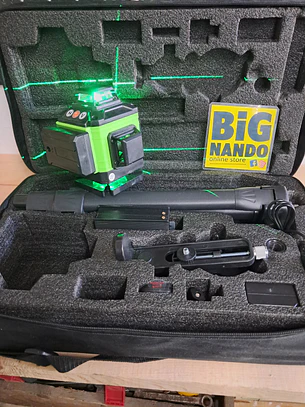 Nivel lazer 16 linhas verde ,2 batarias, tripé e mala de transporte