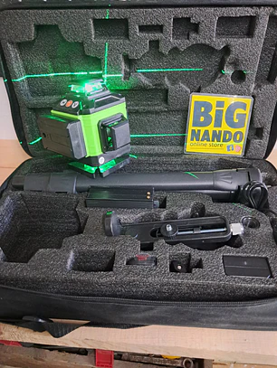 Nivel lazer 16 linhas verde ,2 batarias, tripé e mala de transporte