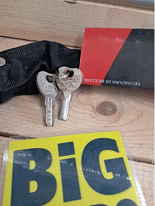 cadeado de corrente para bicicleta ou mota 600mm