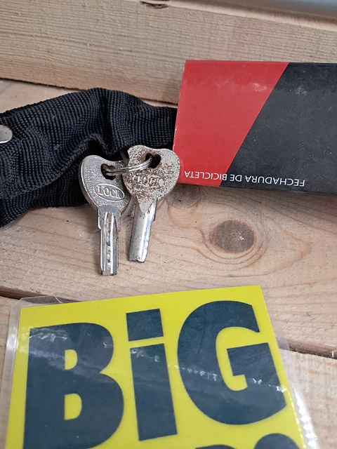 cadeado de corrente para bicicleta ou mota 600mm