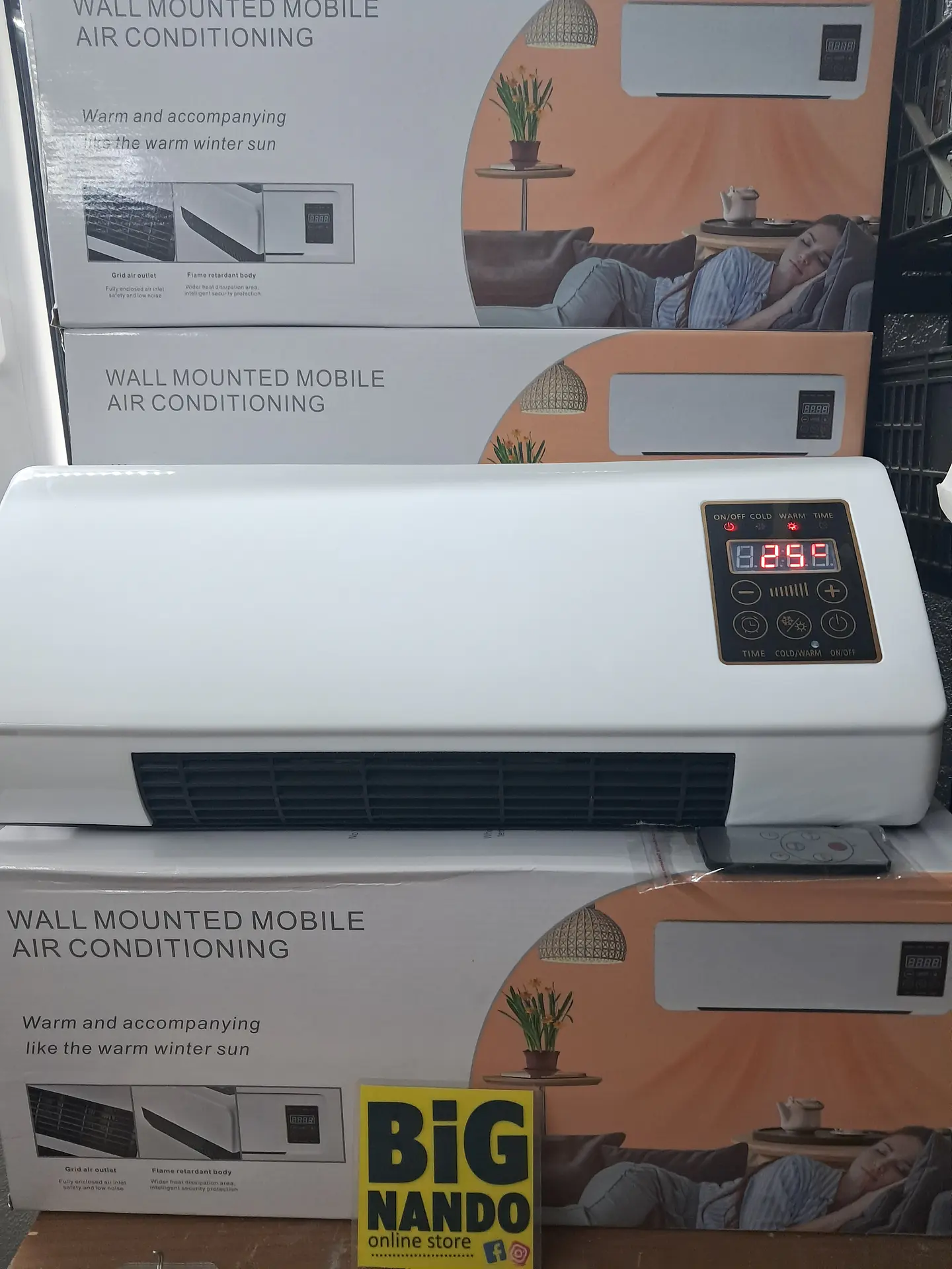 Aquecedor + Ventilador  tipo ar condicionado com comando remoto 5