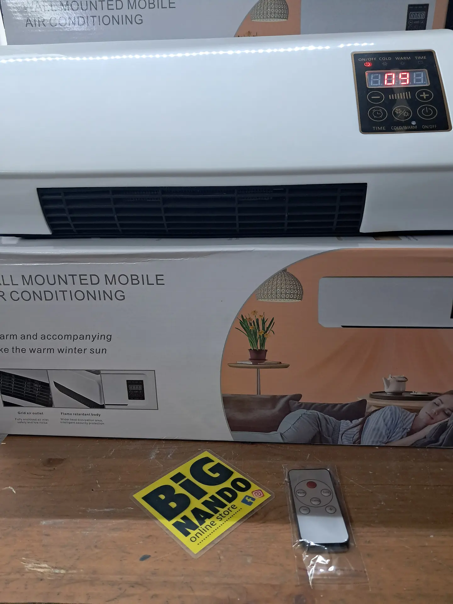 Aquecedor + Ventilador  tipo ar condicionado com comando remoto 8