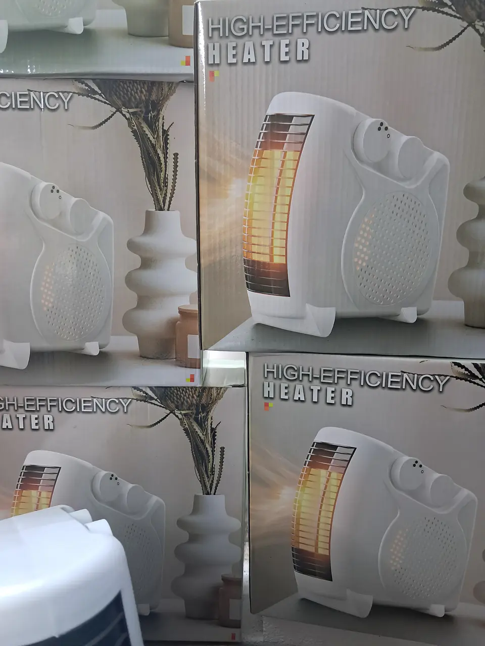 Aquecedor de Resistência + Ventilador 500W Branco 6