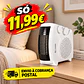 Aquecedor de Resistência + Ventilador 500W Branco - Thumbnail 1