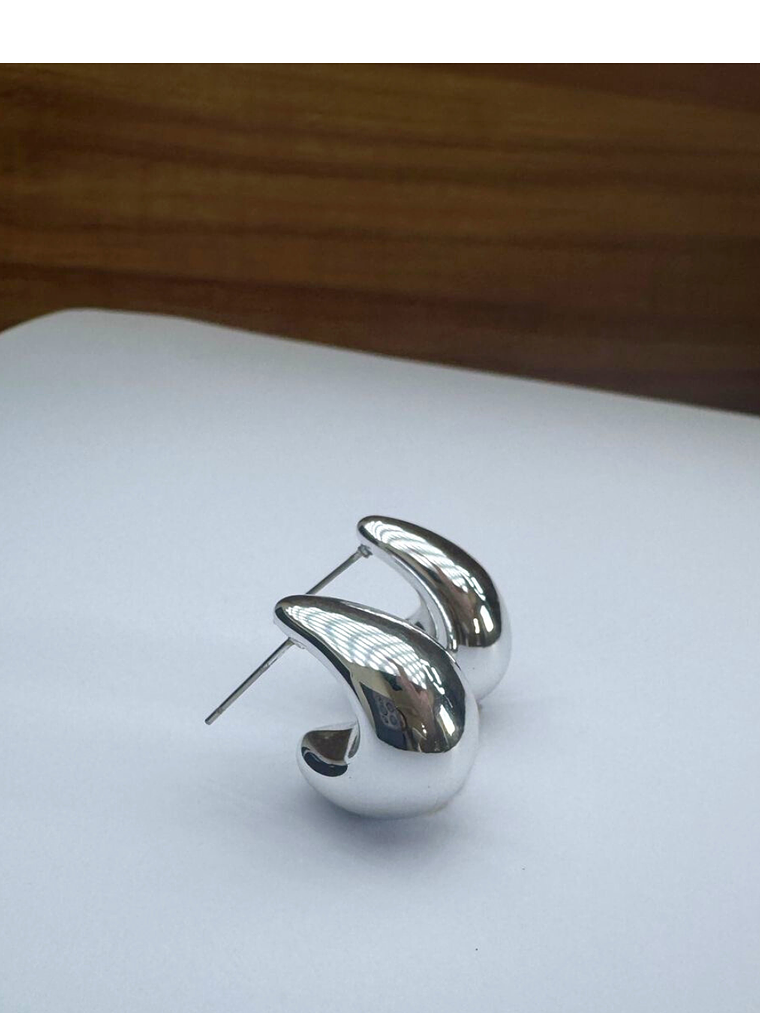 Brinco em Gota Prata 3