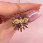 Colar Espírito Santo com Zircônias Rosa Pink - Thumbnail 2