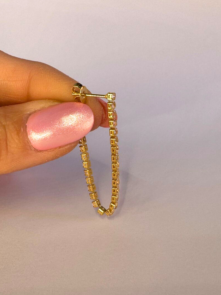 Brinco de Luxo com Zircônia 2