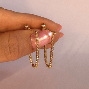 Brinco de Luxo com Zircônia